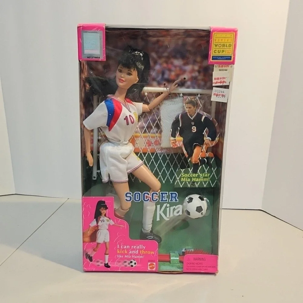 Barbie Soccer Kira Doll USA 99 Women's World Cup 1998 Mattel 20352